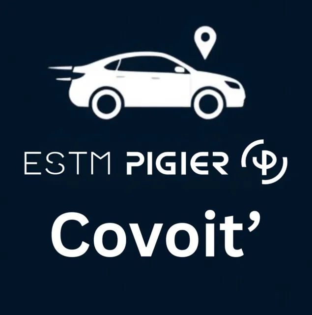 Logo de l'application Pigier Covoit' de l'ESTM – Pigier Besançon